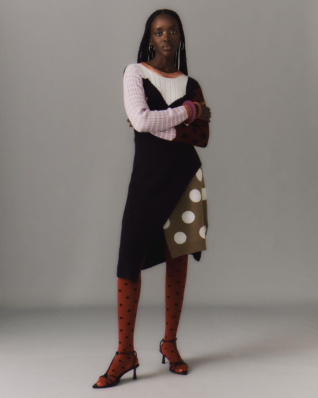 Fully Fashioning Black Keren Midi Dress