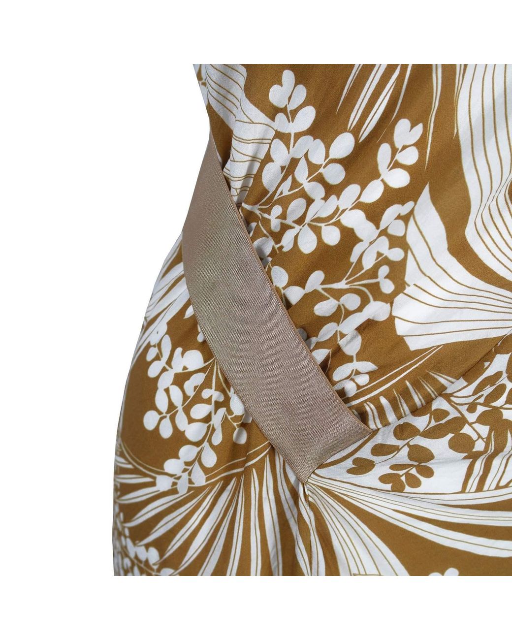 Me & Thee Metallic Poetic Justice Tropical Print Dress