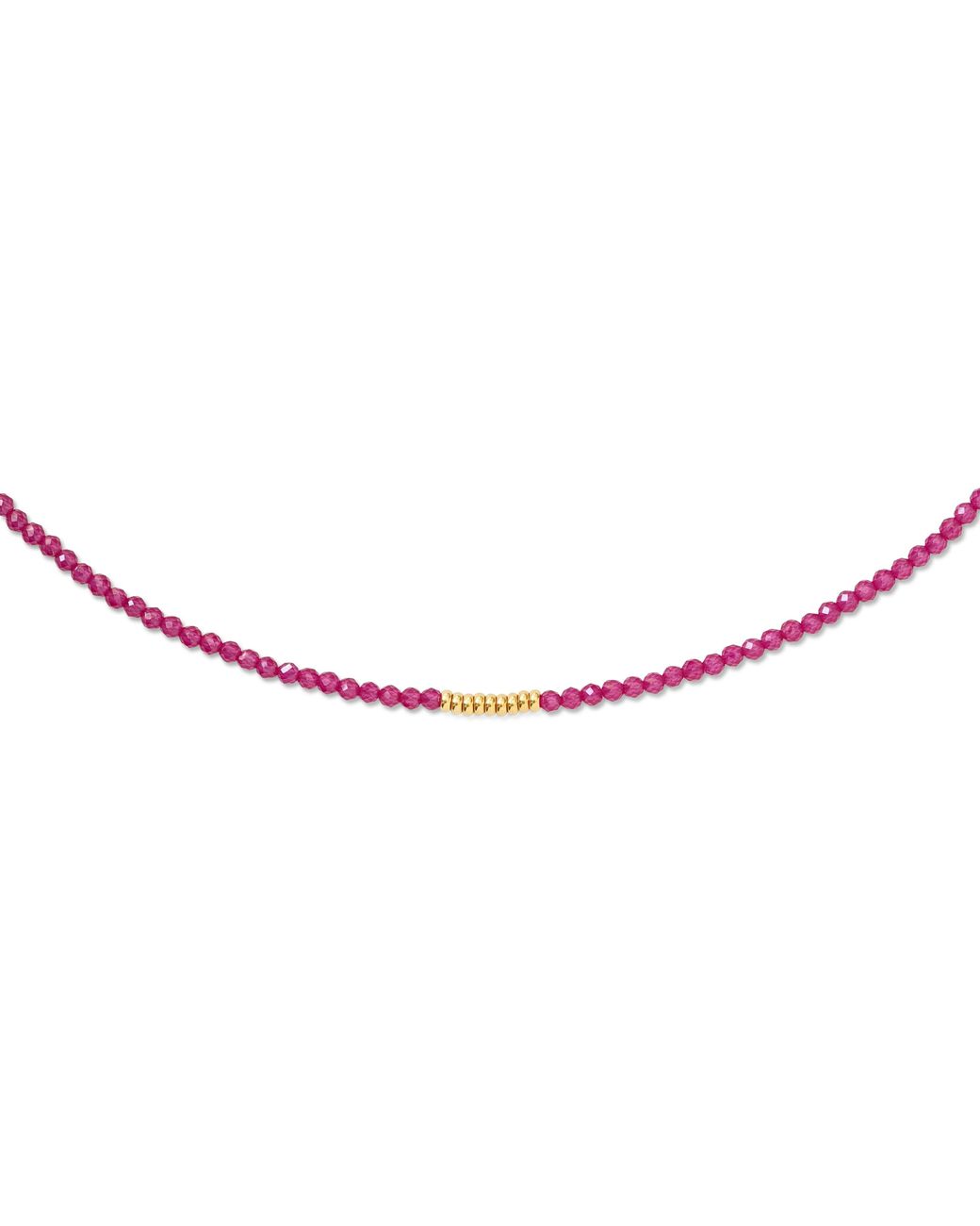 Bombyx House Red Tiny Ruby Cluster Necklace