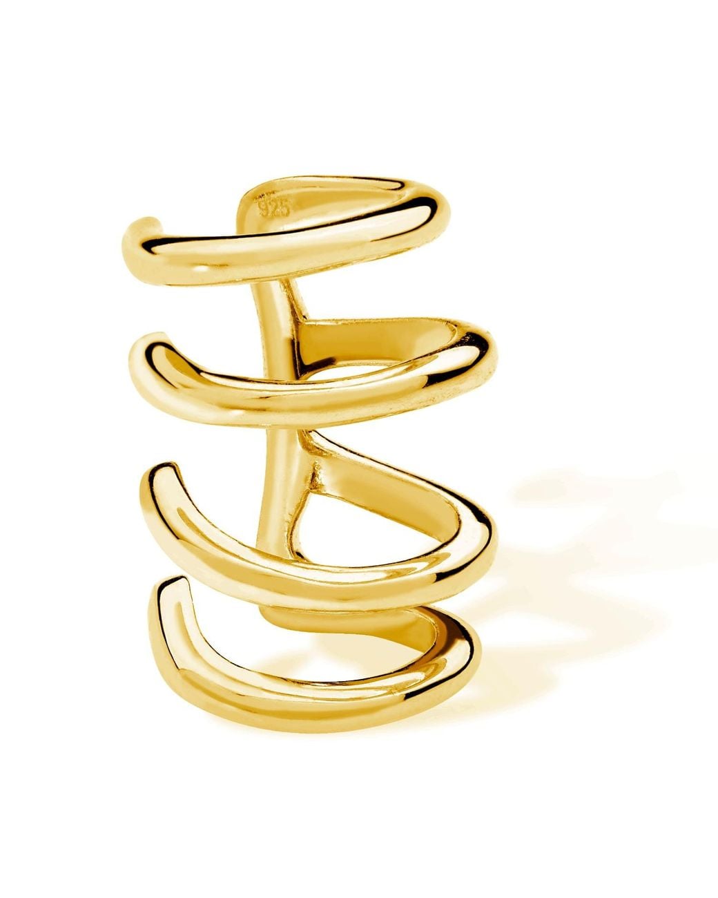 Lucy Quartermaine Metallic Waterfall High Ear Cuff