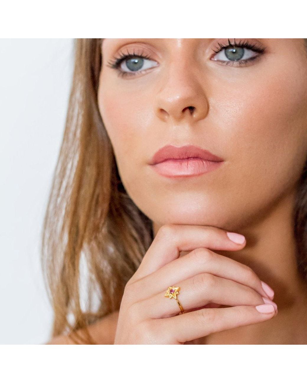 Charlotte's Web Jewellery Metallic Guiding North Star Vermeil Ring