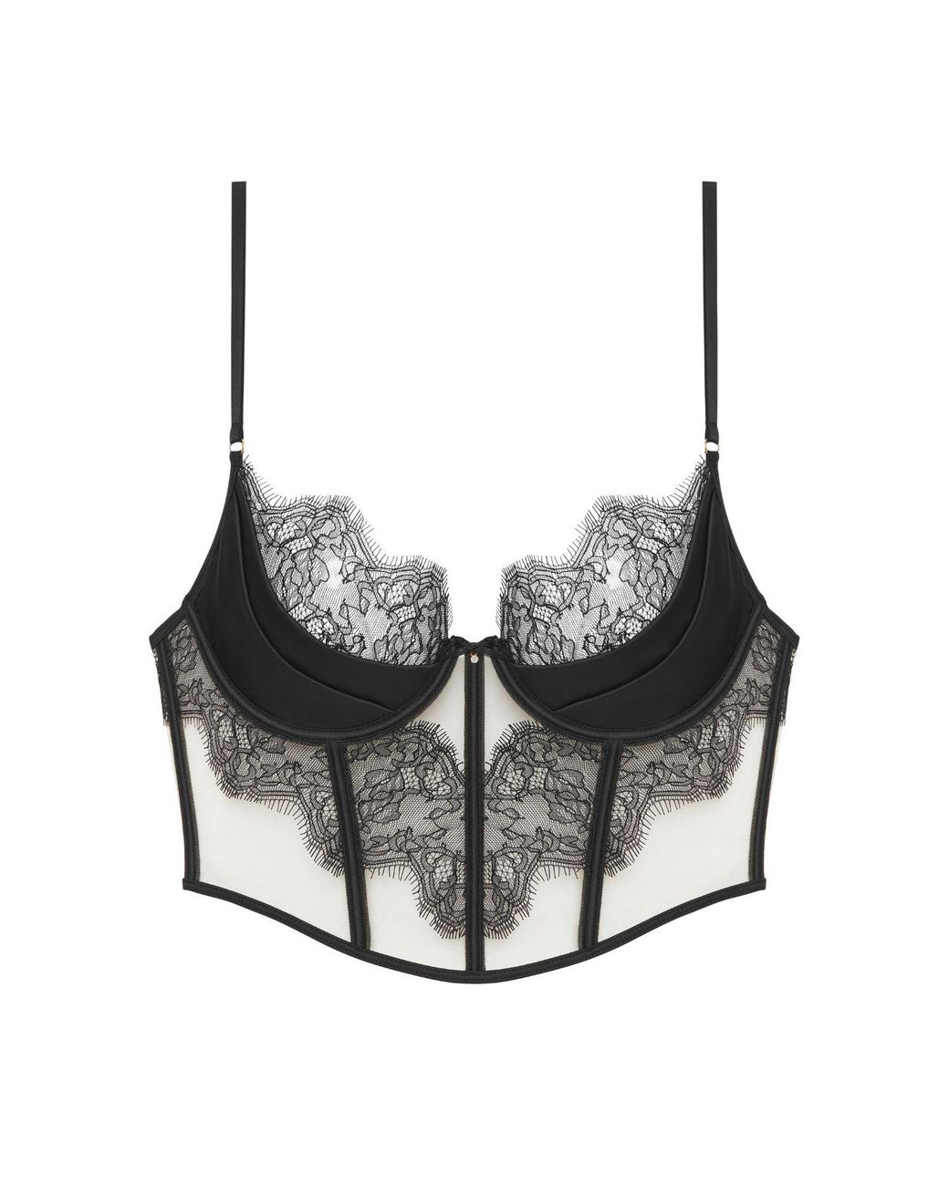 Perilla Lingerie Black Grisella Semi-Corset