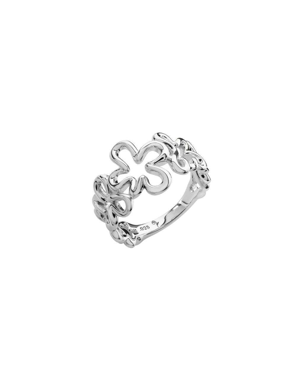 Lucy Quartermaine Metallic Solid Sterling Splash Ring
