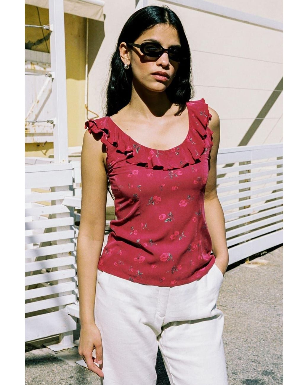 AVANI Apparel Red Top Capucine Raspberry