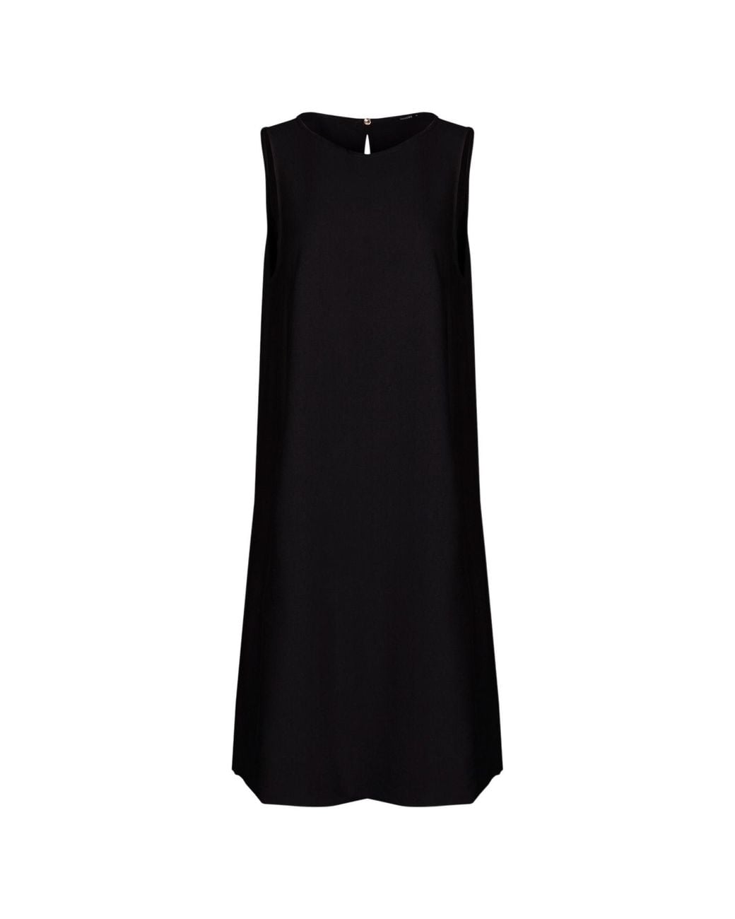 Oh!Zuza Black Echo Viscose Midi Dress With Pockets –