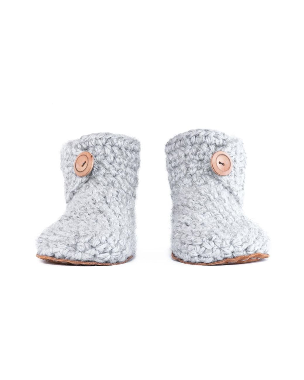 Kingdom of Wow Gray Barefoot Wool Boot Slippers For