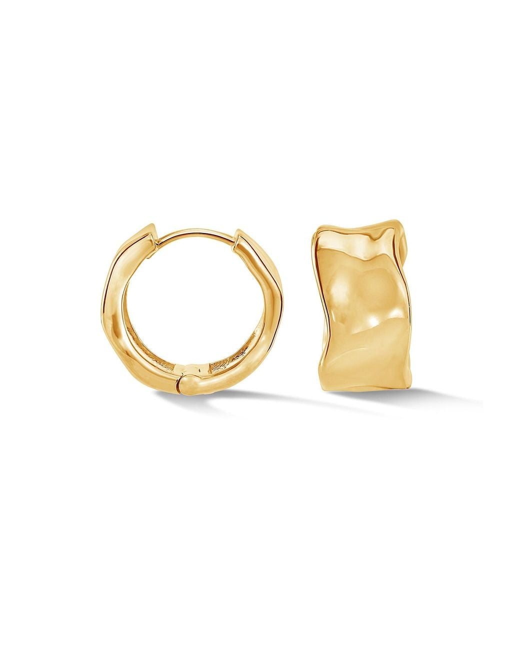 Dower & Hall Metallic Wide Waterfall Hoop