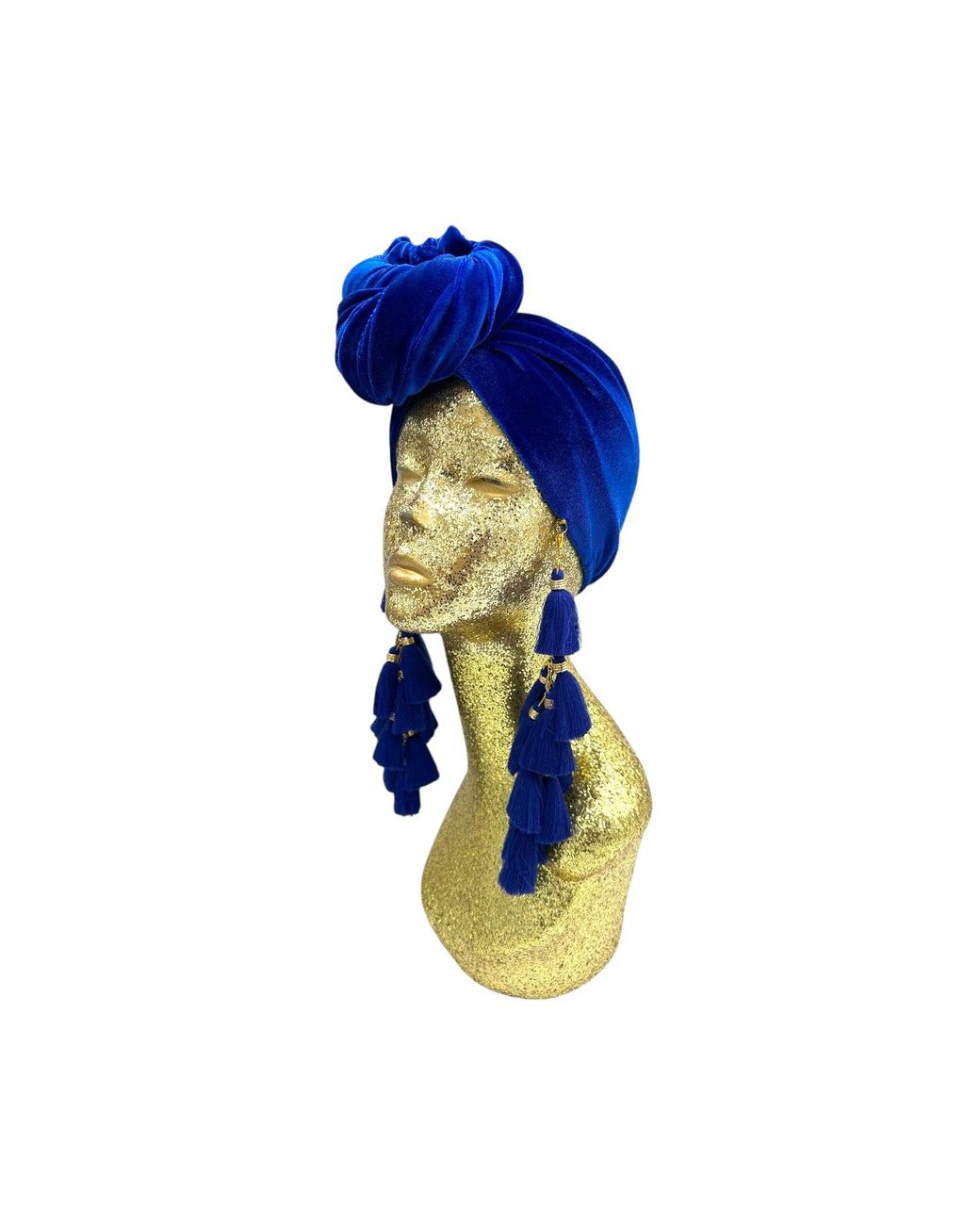 Julia Clancey Blue Electric Chacha Turban