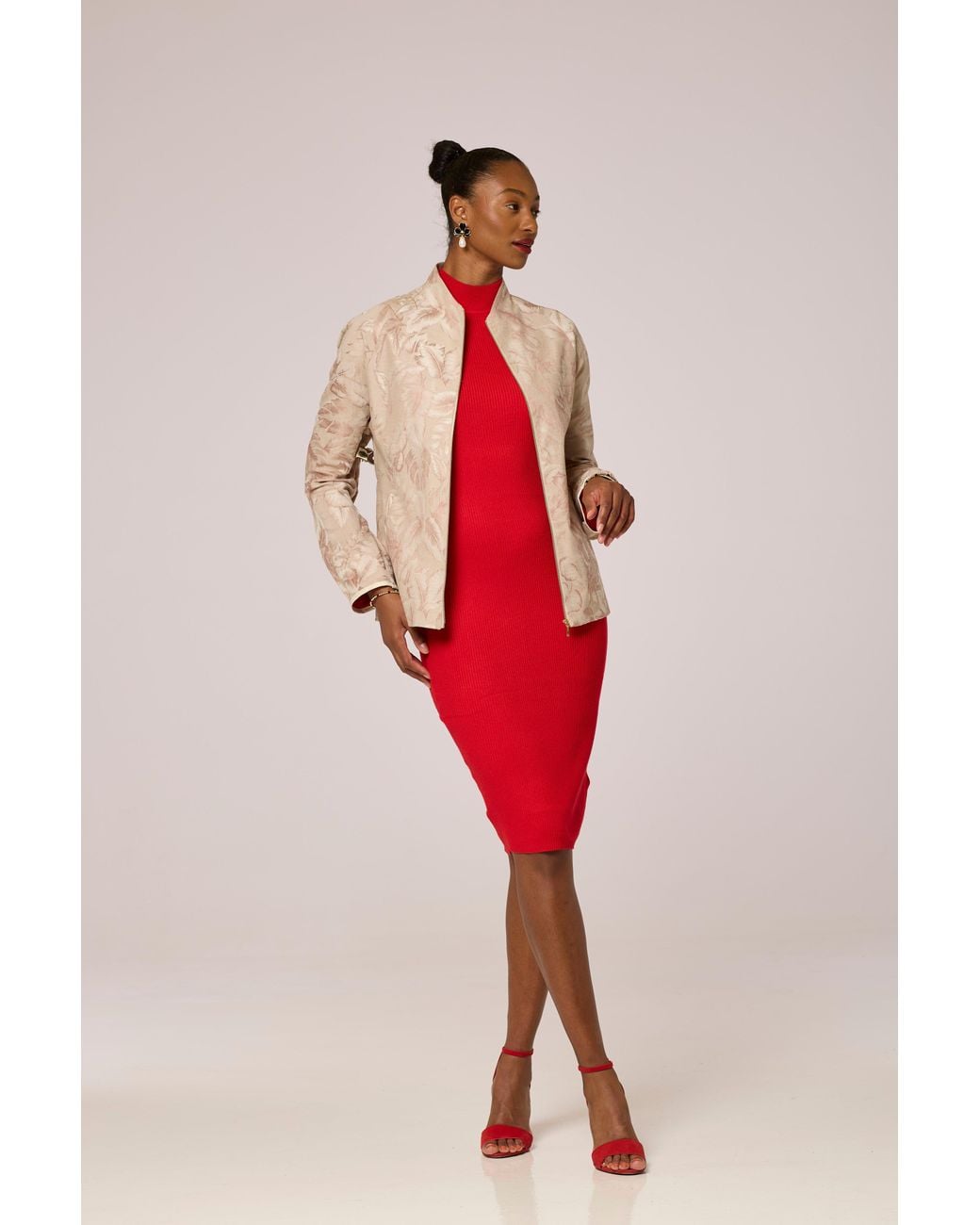 Lioness by Tf Gray Neutrals Ivory Wispier Jacket