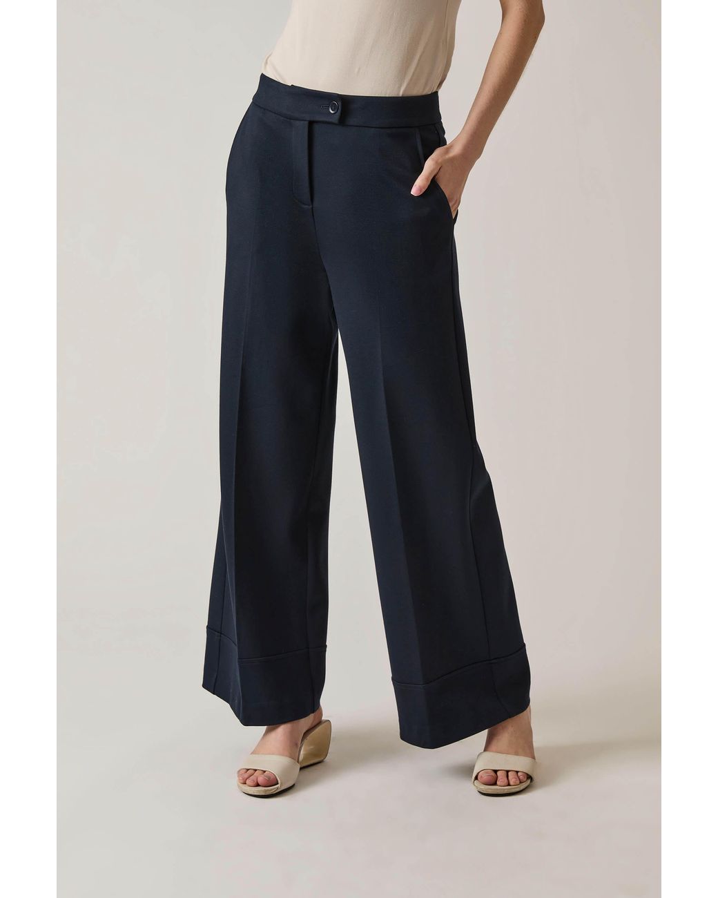 James Lakeland Blue Tailored Trousers