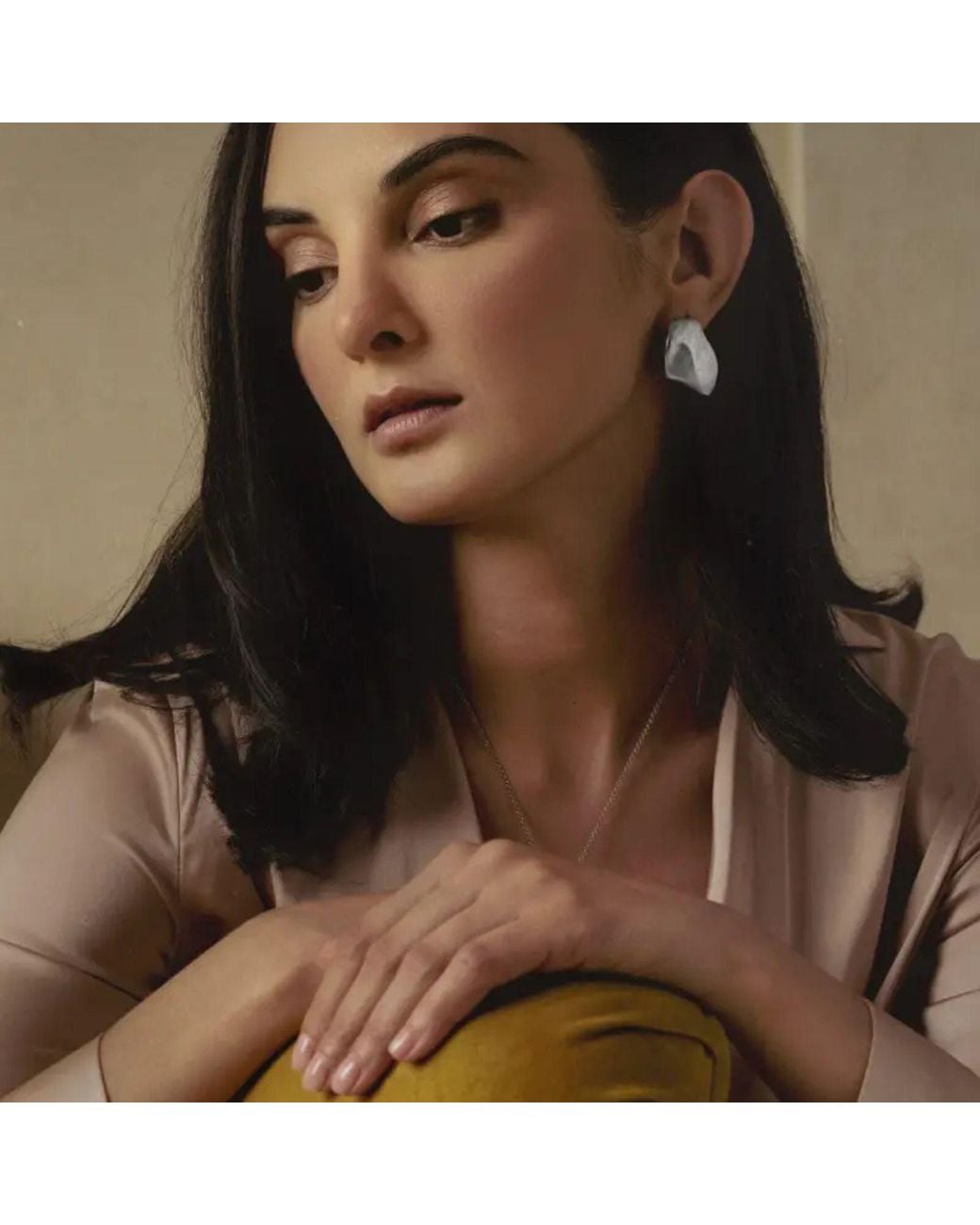 Saras Fine Jewellery White Avela Earrings