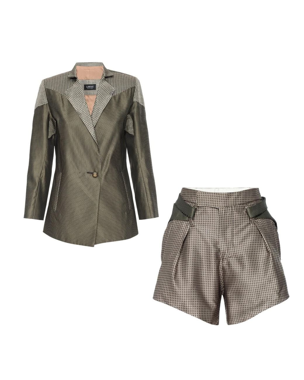LAHIVE Green 'Neutrals Coco Taffeta Blazer
