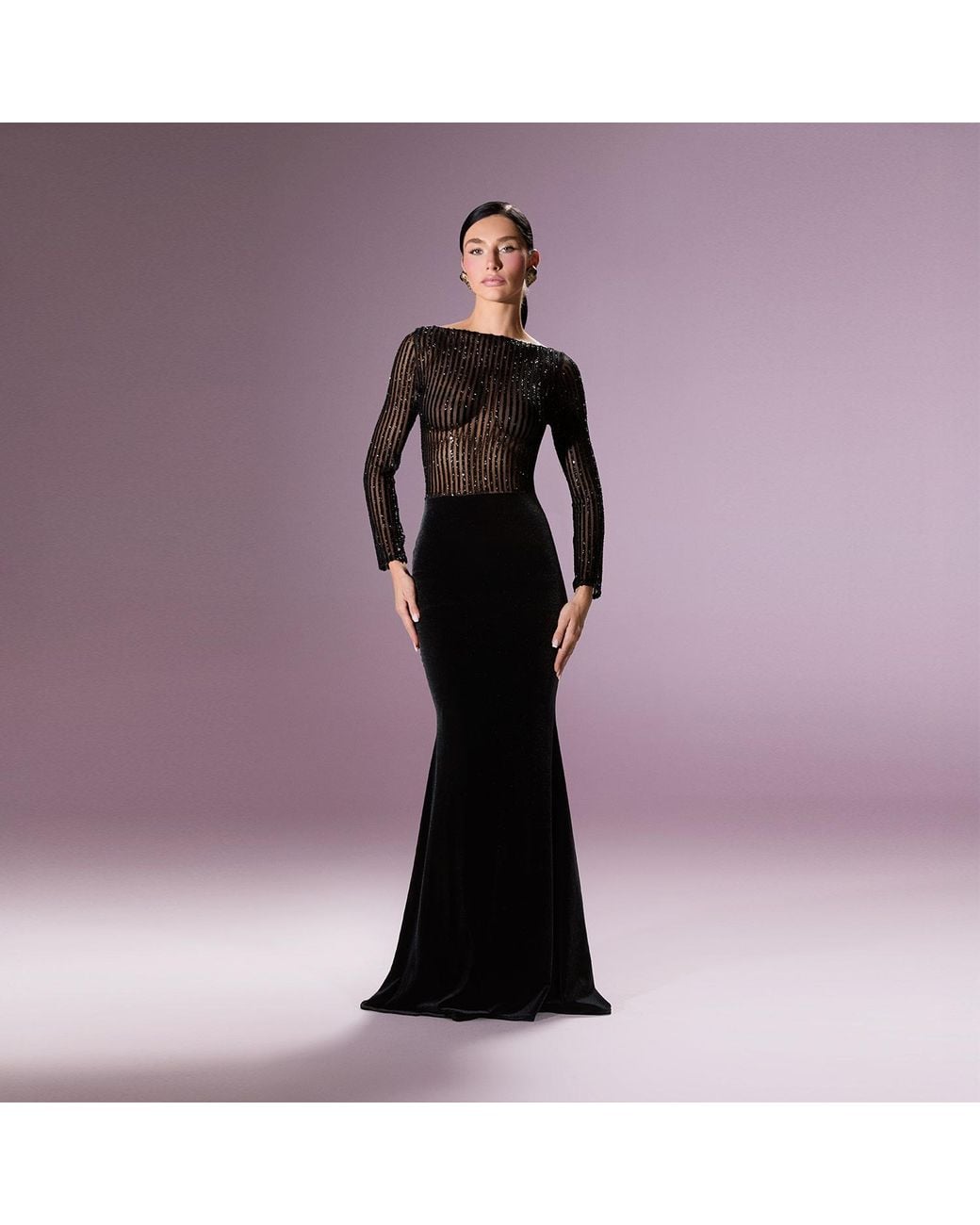 Nur Karaata Black Aureline Dress