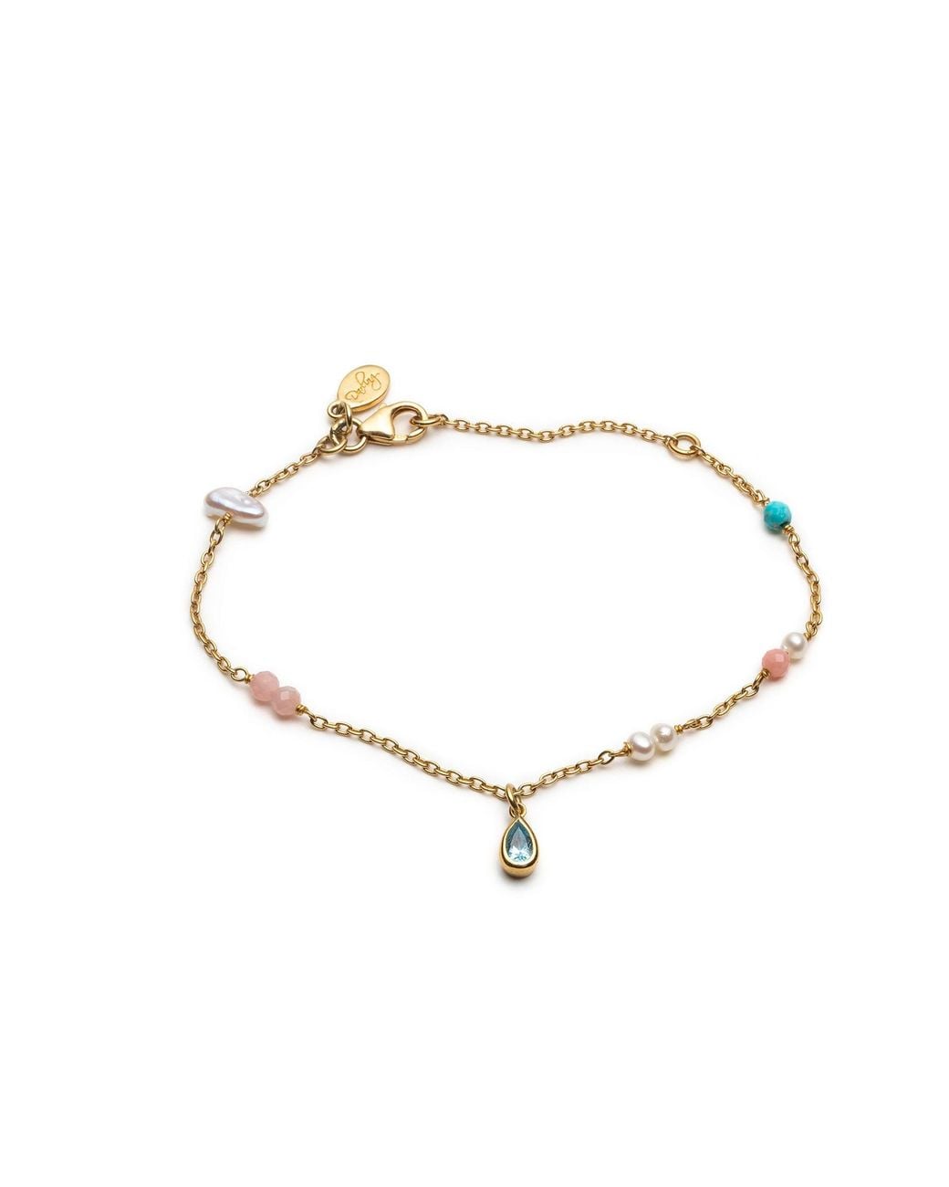 With Love Darling Metallic Water Drop Gaia Bracelet