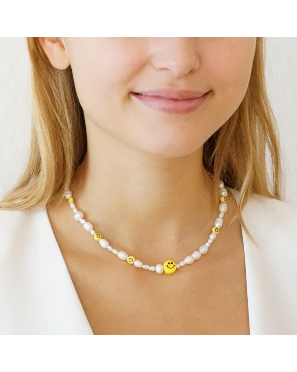 Smilla Brav Blue Happy Necklace