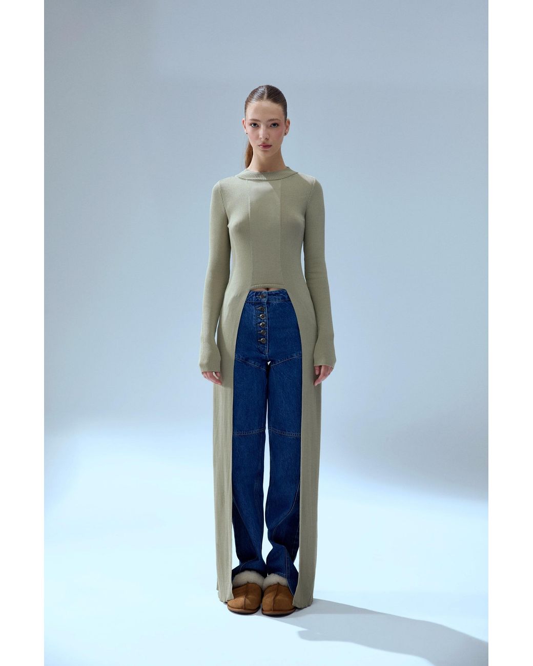 Pcfg Natural Neutrals Your Itch Tailed Knit Top
