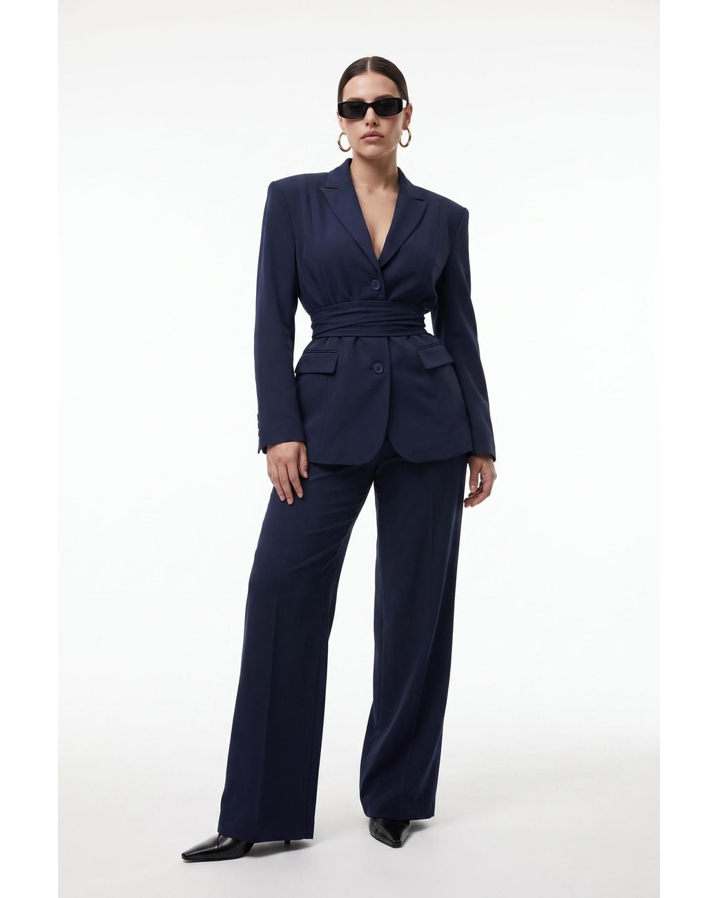 Faza Atelier Blue The Aurora Blazer & Trousers Set