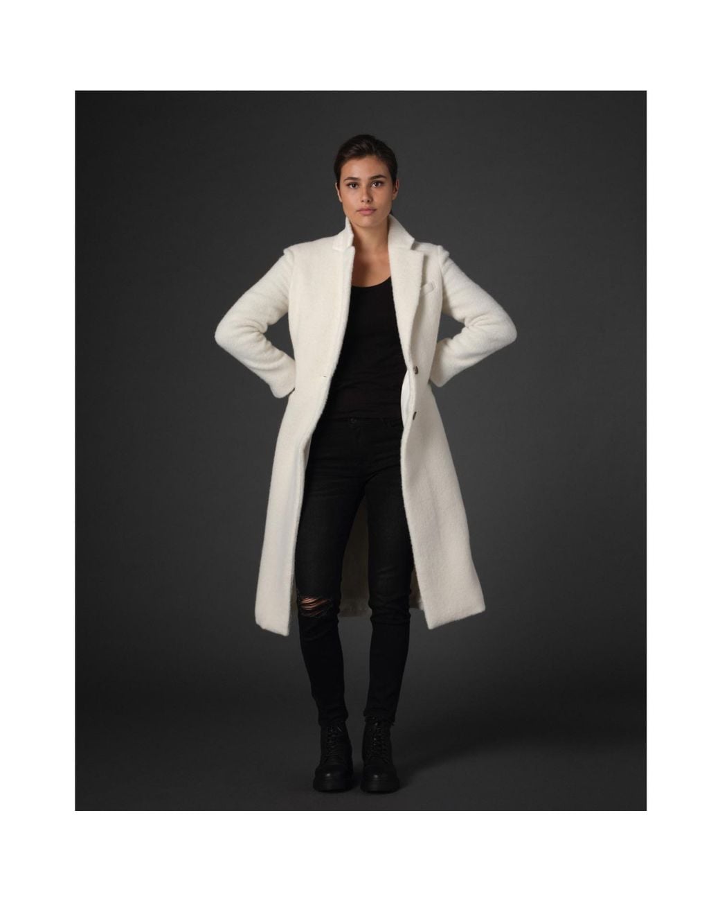 Vulto White Limited Edition Alpaca Coat