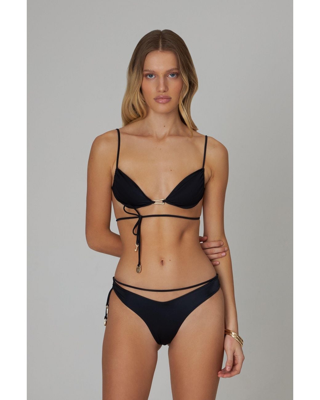 Bianca Resortwear Black Lulu Swim Bottom
