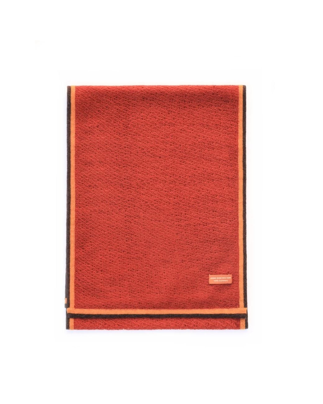 Jessie Zhao New York Red Reversible Knitted Cashmere Scarf