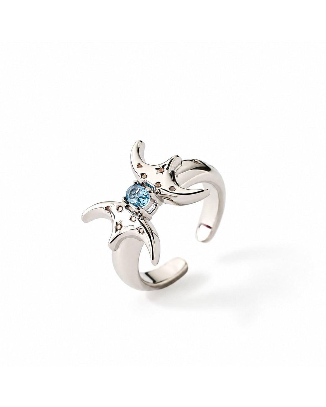 Qibai Metallic Pisces Zodiac Ring –