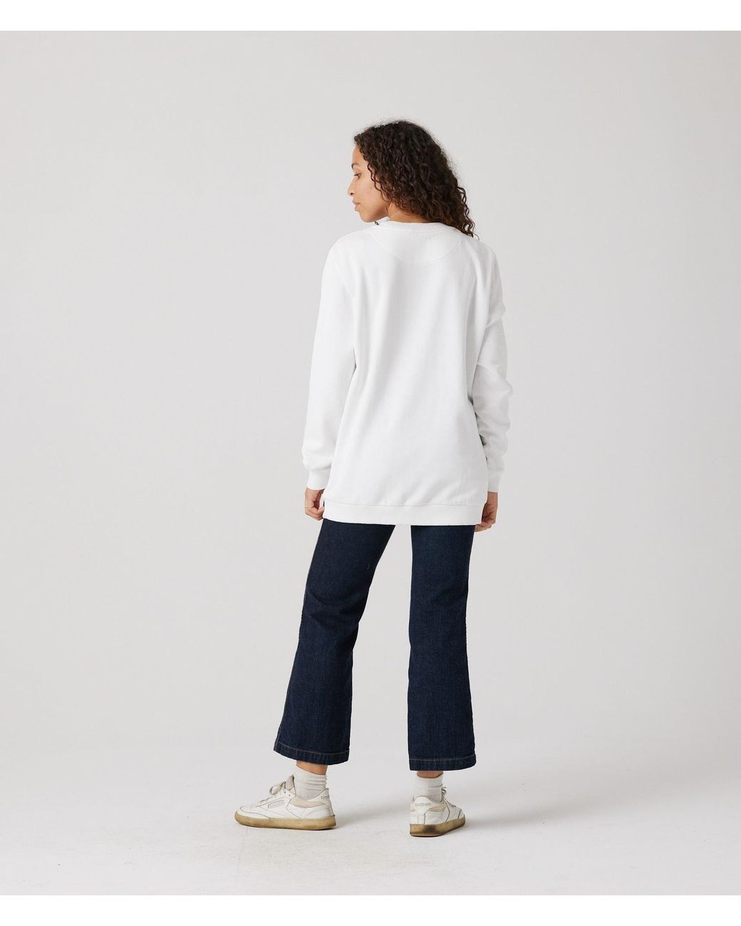 Known Supply White 100% Organic Cotton Sweatshirt