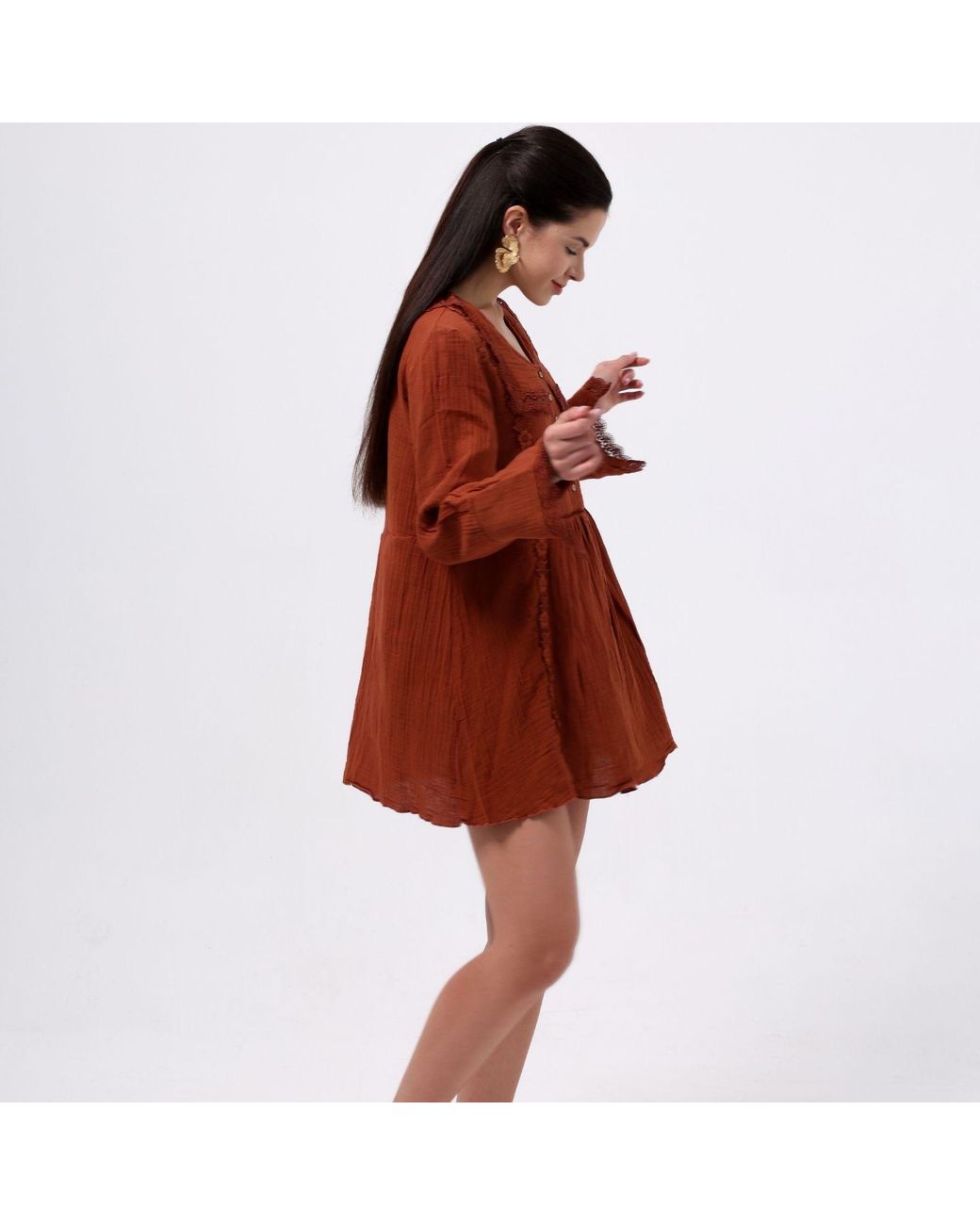 Thisisu Collection Brown Milan Mini Dress