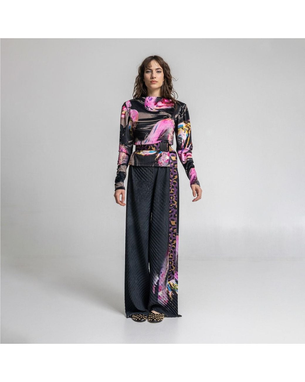ARTISTA Pink Ruben Velvet Top
