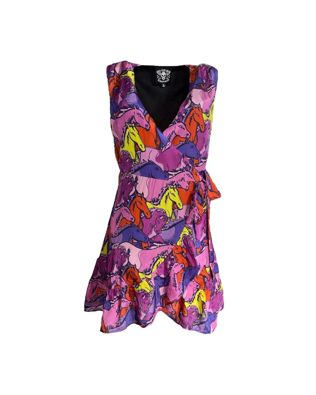 Any Old Iron Purple Runaway Wrap Dress