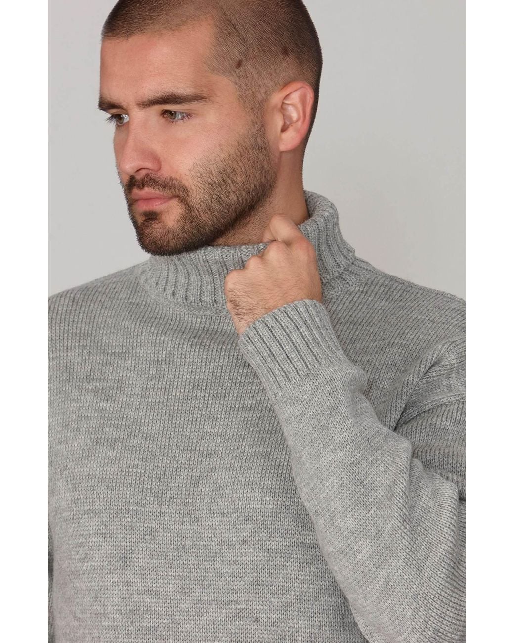 Paul James Knitwear Gray The Modern Submariner for men