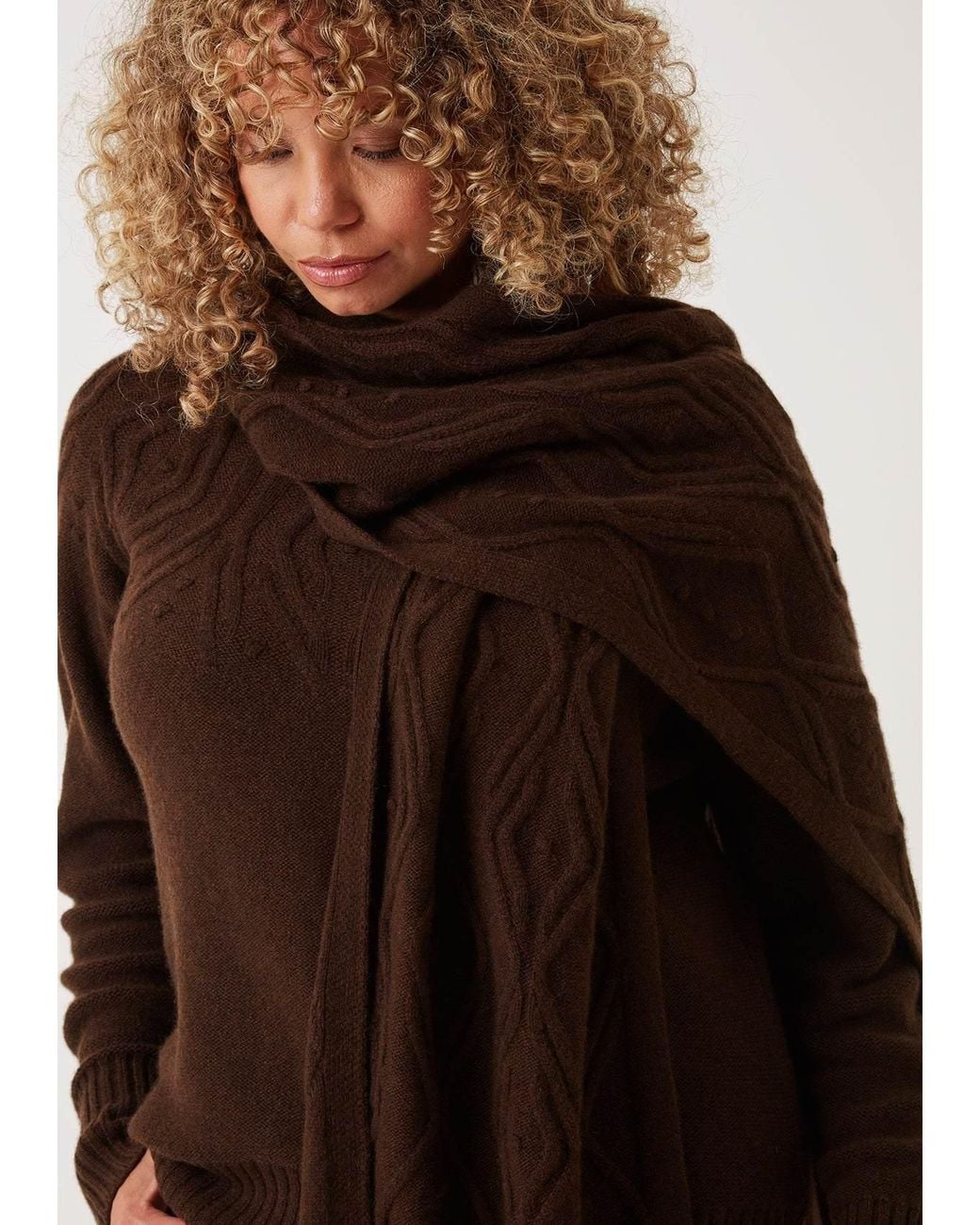 Loop Cashmere Brown Scarf