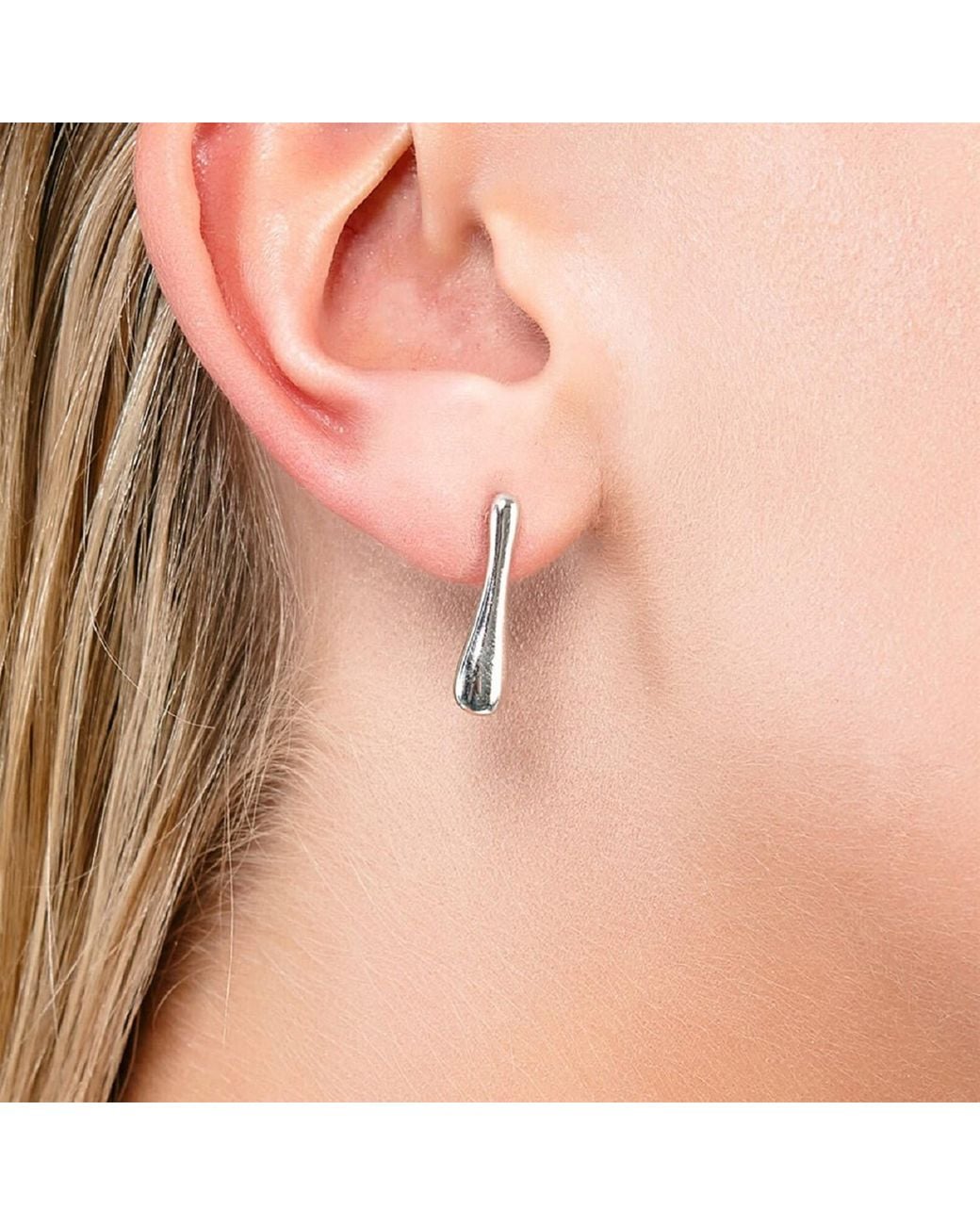 Lucy Quartermaine Metallic Solid Sterling Drop Studs
