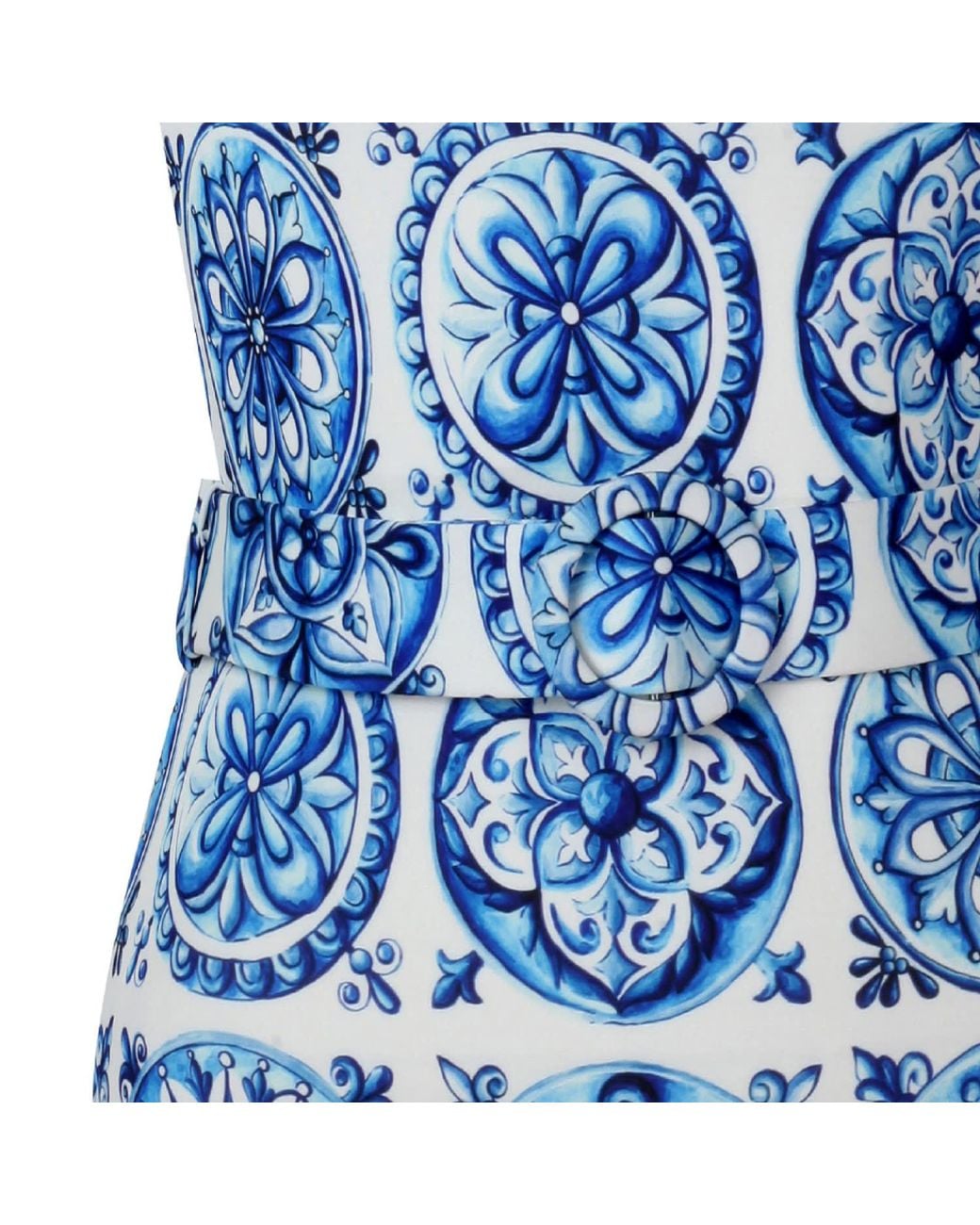 Nur Karaata Blue Soleil Bleu Blanc Swimsuit