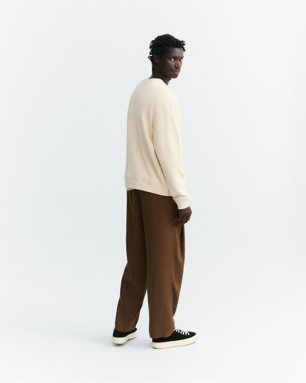 Thinking Mu White Blaze Leon Sweatshirt for men