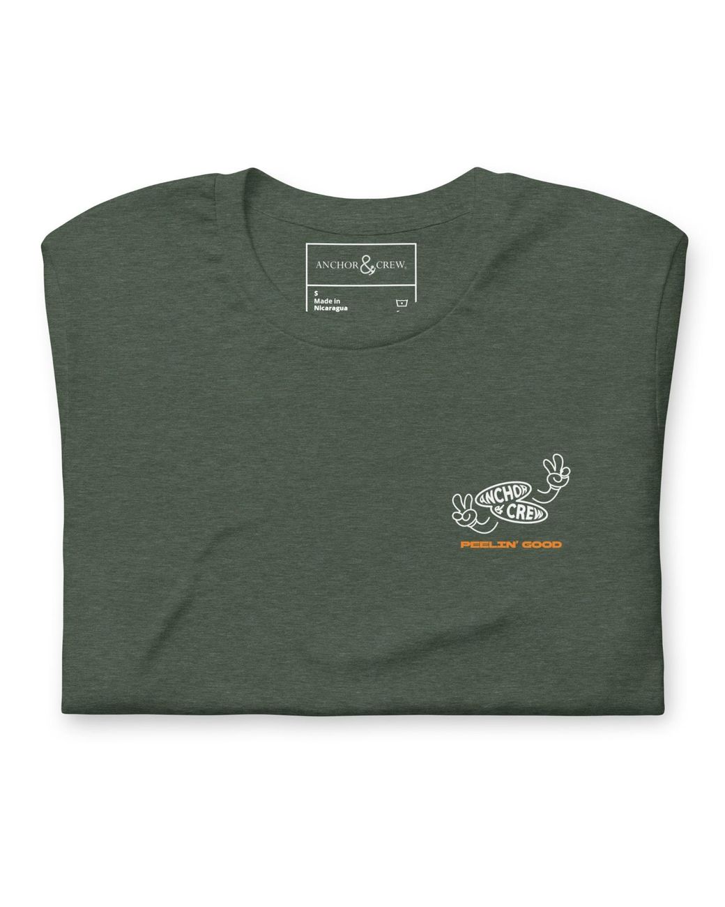 Anchor and Crew Green Forest Lemon Fresh Dial-A-Local Organic Cotton T-Shirt for men