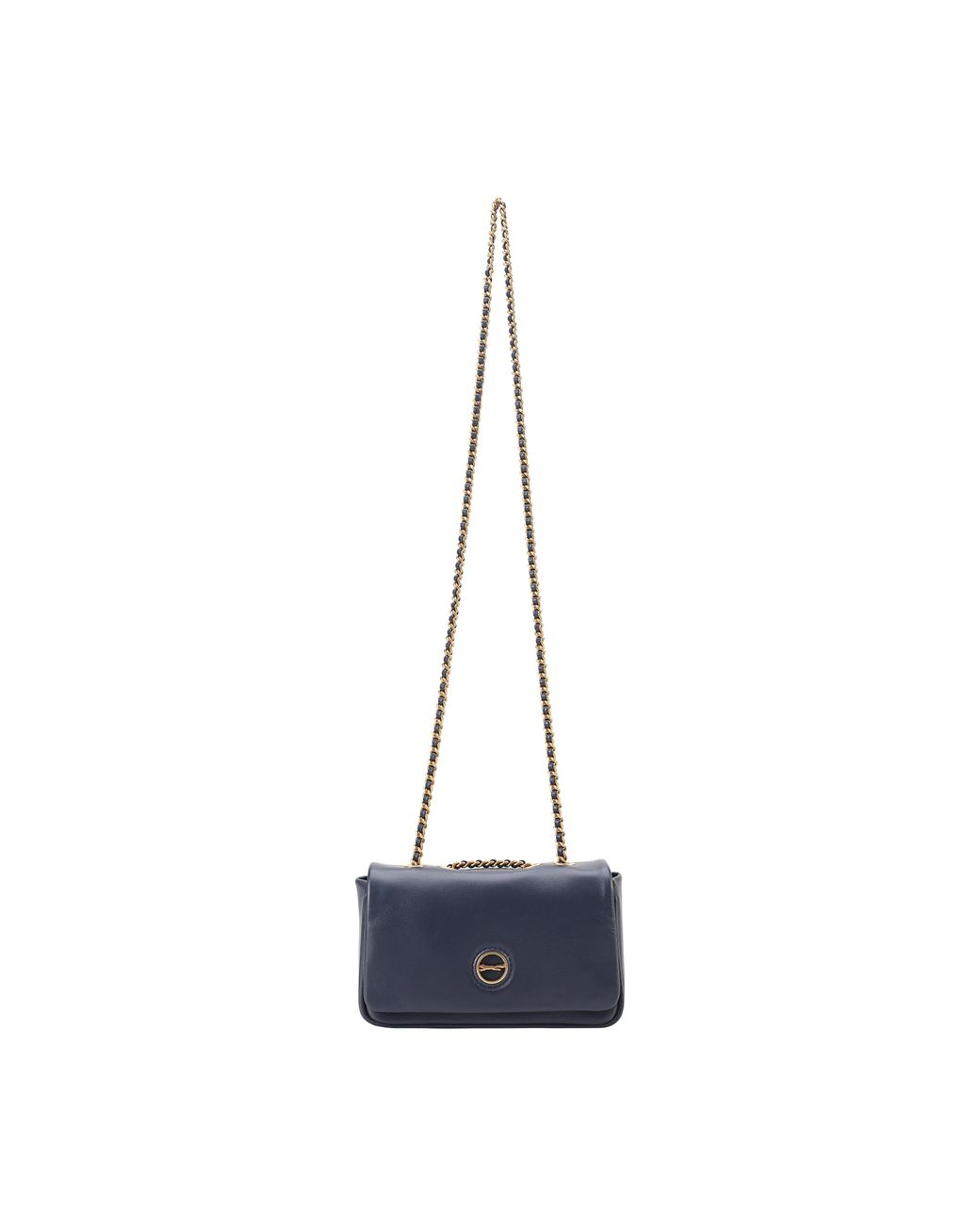 Paul Costelloe Blue Moxie Leather Crossbody Bag
