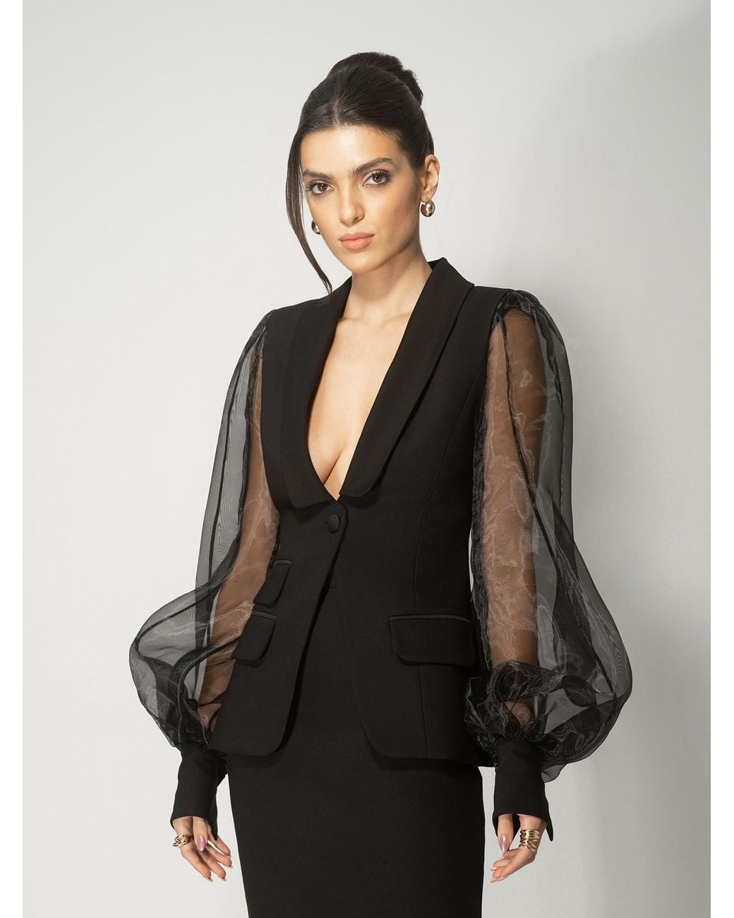Tia Dorraine Black J'Adore Tailored Pant Suit