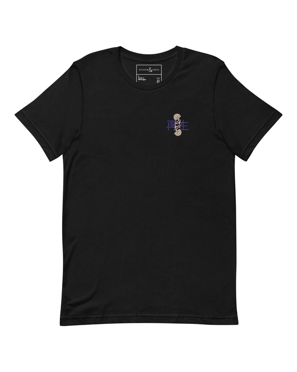 Anchor and Crew Black Ten Vhs Japan Era Organic Cotton T-Shirt for men