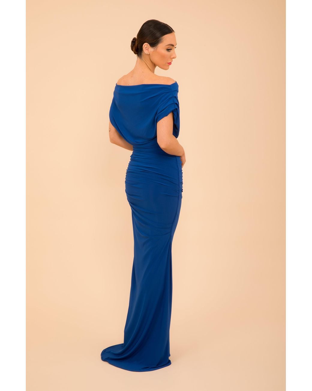 Atom Label Blue Platinum Gown
