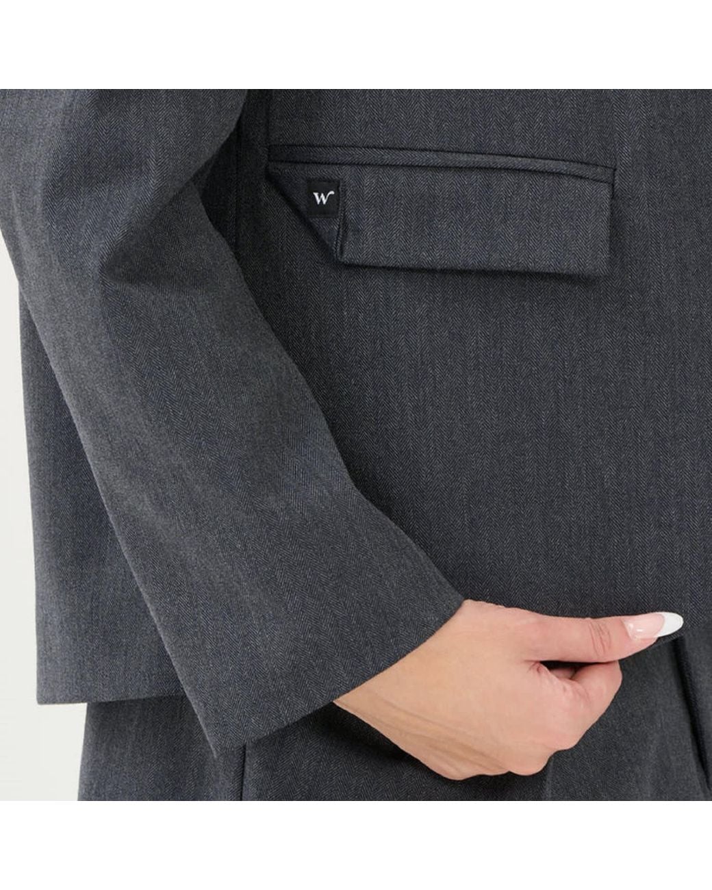 Win Out Gray Uncoventional Suit Blazer Wm for men