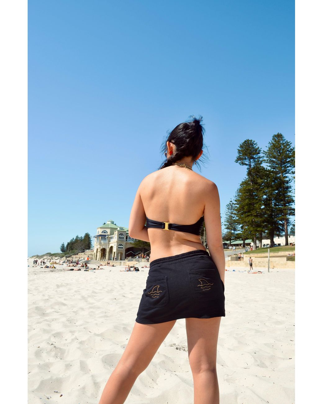 Made for It Black She Bites Mini Skort