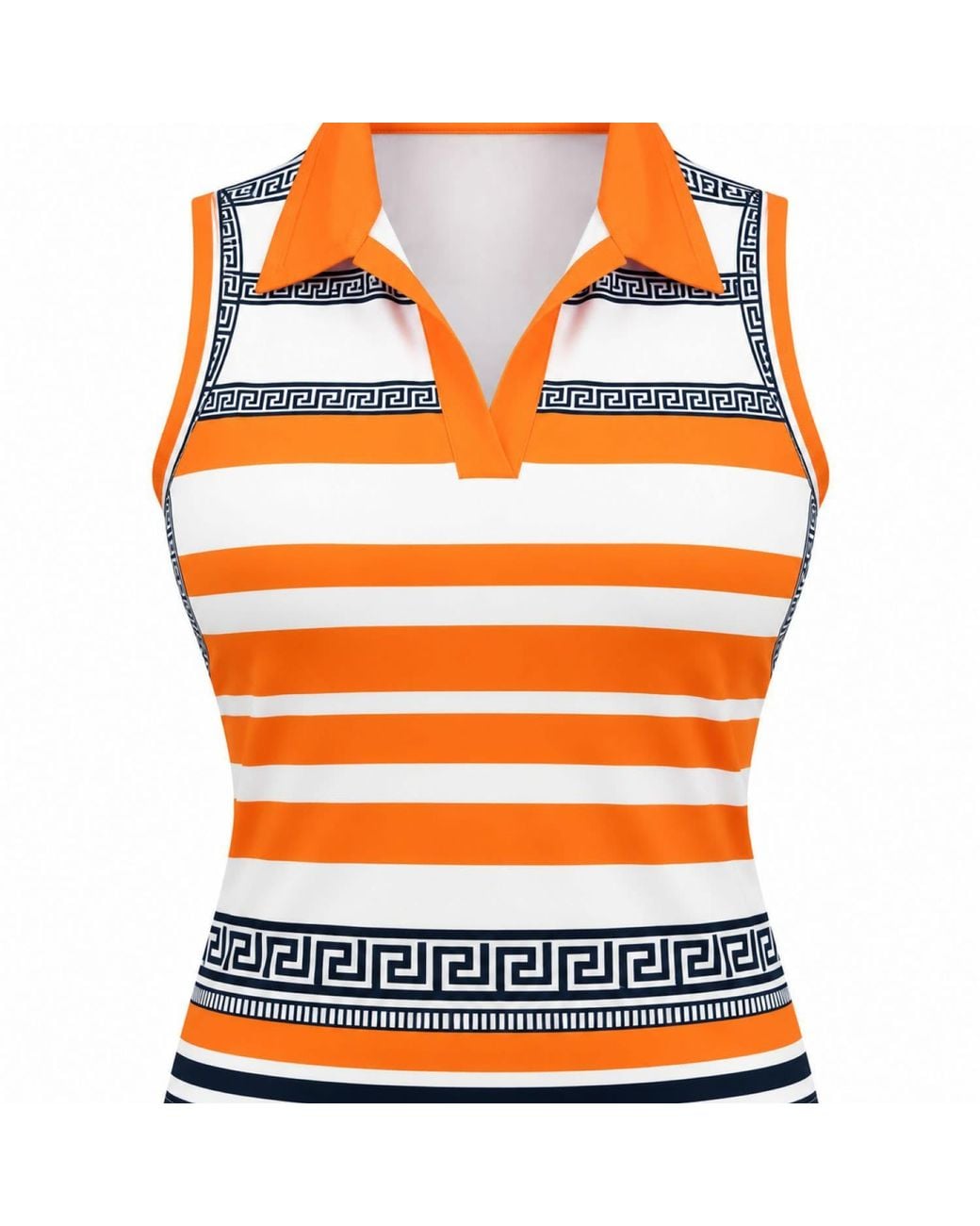 Live Kolibri Orange Golden Fairway Polo Shirt
