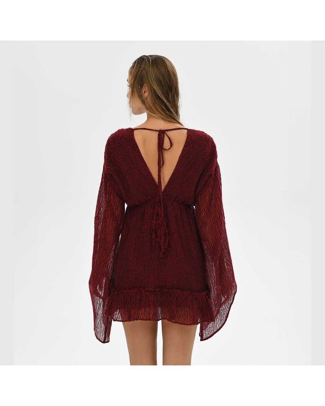 Zhenabia Red Ember Mini Dress