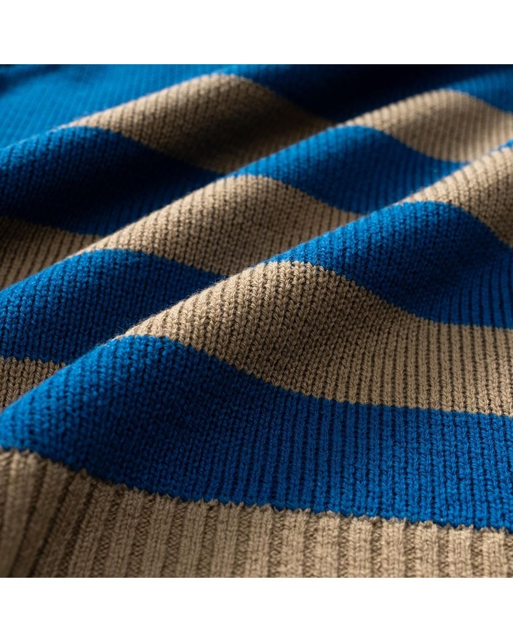Fully Fashioning Blue Brooke Sweater