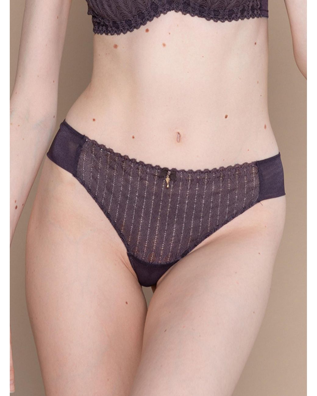 BonBon Lingerie Purple Harmony Thong
