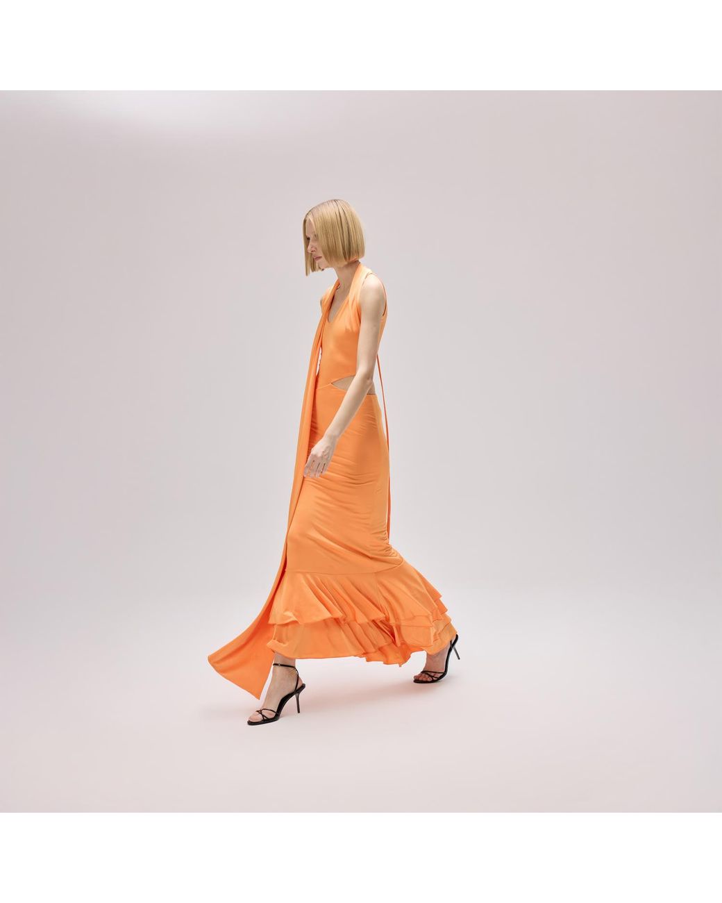 Herfetch Orange Maxi Satsuma Dress