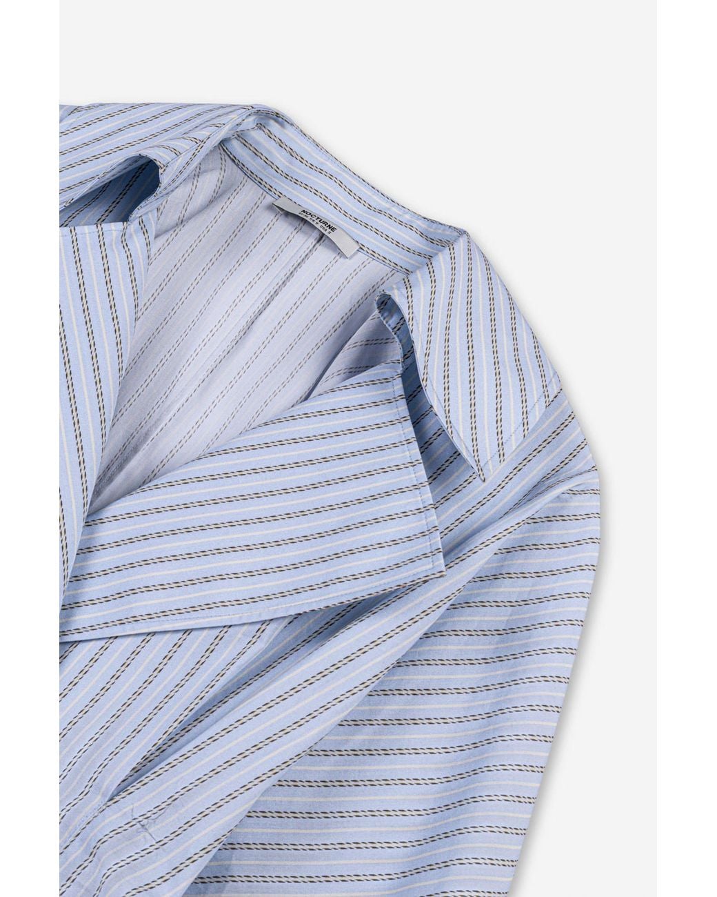 Nocturne Blue Pinstripe Tailored Bodysuit