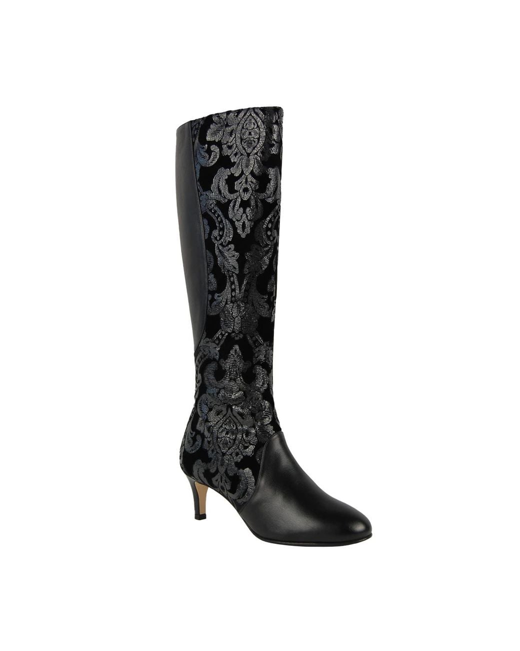 Moon D'elle Black Calante Knee High Boots