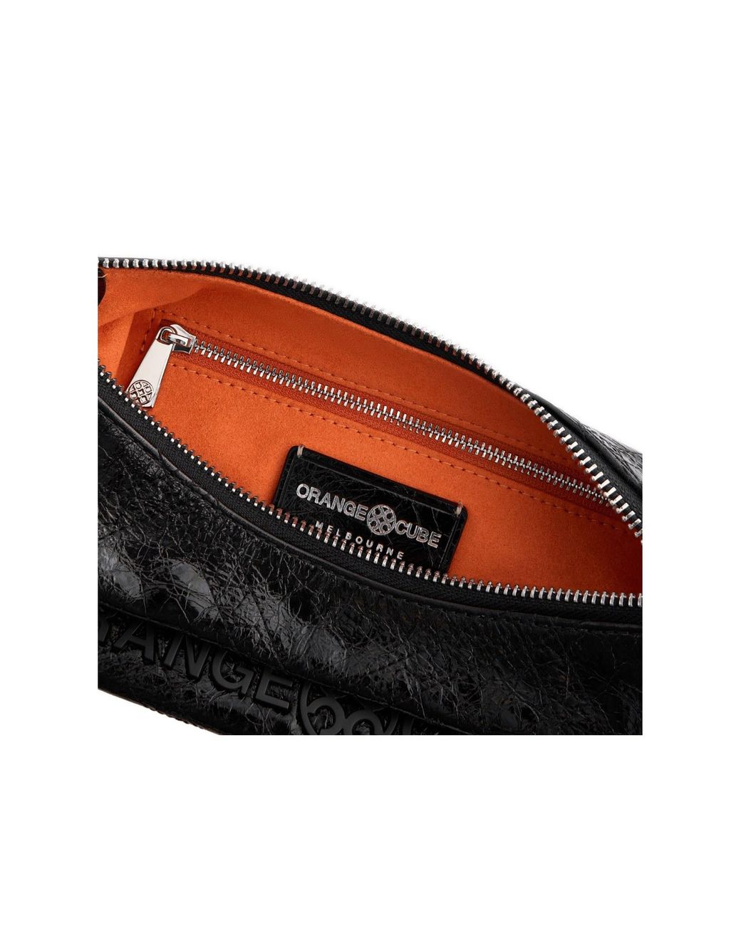 Orange Cube Black Metropolitan Shoulder Bag