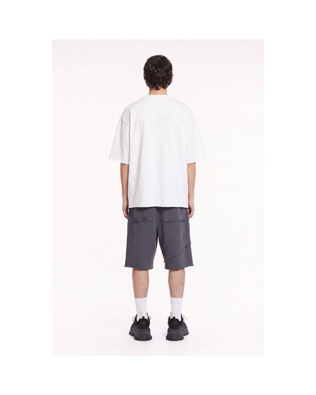 mysimplicated Gray Graphite Bermuda for men